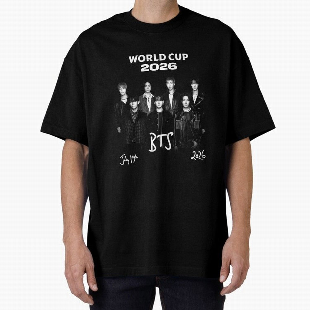 BTS World Cup 2026 Special Edition - OT7 Team Photo Classic T-Shirt Bring Champion Energy into the FIFA World Cup 2026 Group Stage Journey through Haaland and Mbappe Highlights, Brazil, Portugal and Argentina Pride, Stadium Memories, Football