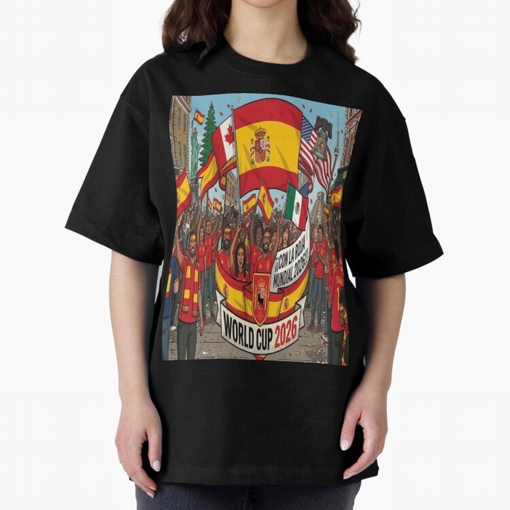 Spain Classic T-Shirt Support Iconic Players in FIFA World Cup 2026 for Fans of Cristiano Ronaldo and England and Germany, Bringing Global Supporter Spirit, Legendary Goals, National Colors and Tournament Celebration; Made for Collectors Who Enjoy