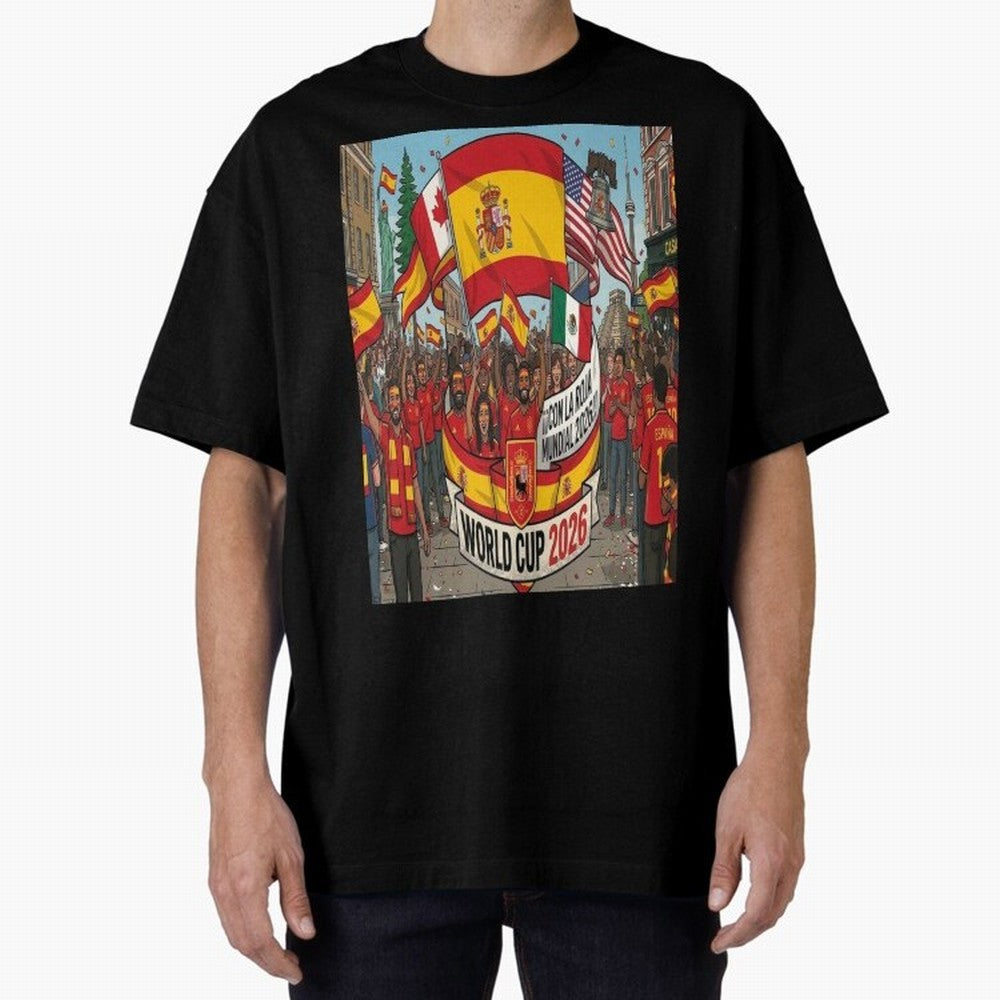 Spain Classic T-Shirt Support Iconic Players in FIFA World Cup 2026 for Fans of Cristiano Ronaldo and England and Germany, Bringing Global Supporter Spirit, Legendary Goals, National Colors and Tournament Celebration; Made for Collectors Who Enjoy