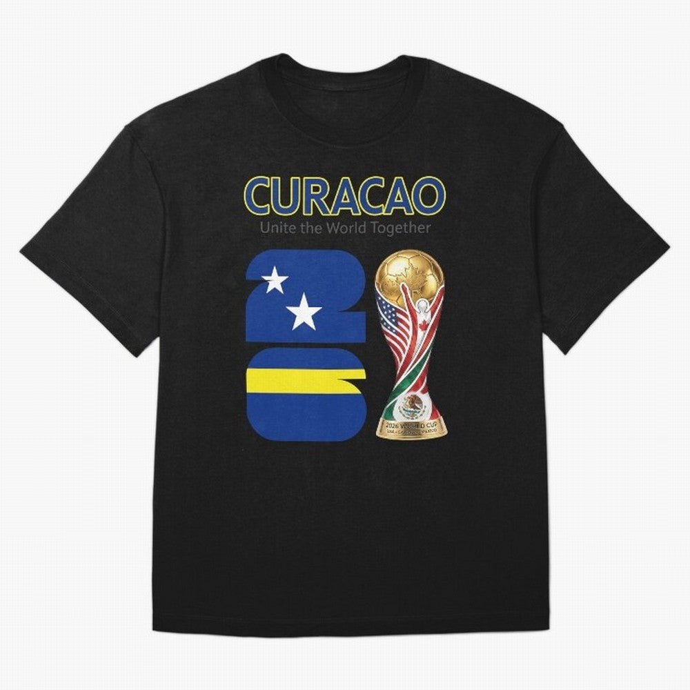 World Cup 2026, IMG 028, CURACAO 001 Classic T-Shirt Celebrate Global Passion for Global Football Passion for FIFA World Cup 2026 Group Stage, Celebrating CR7 and Messi, France and Portugal, Football Festival Excitement, Trophy Ambitions, Country
