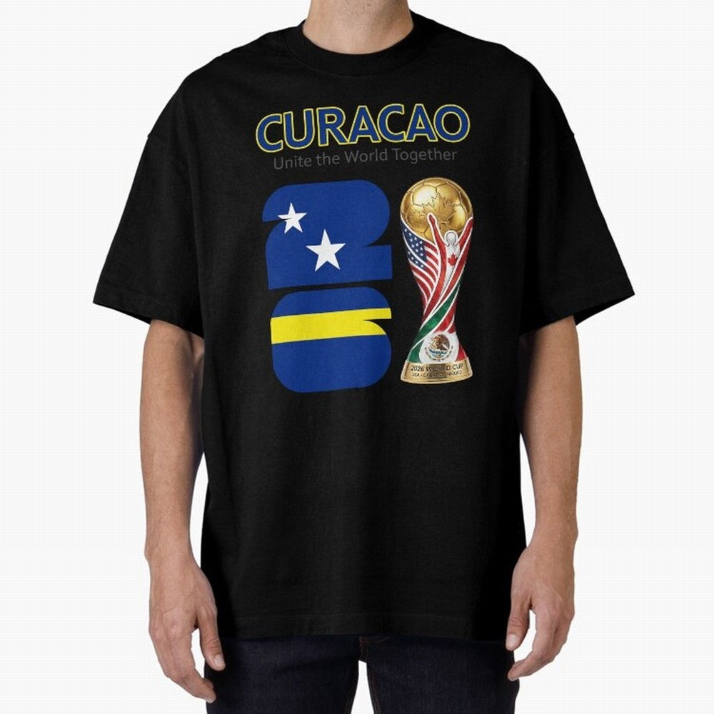 World Cup 2026, IMG 028, CURACAO 001 Classic T-Shirt Celebrate Global Passion for Global Football Passion for FIFA World Cup 2026 Group Stage, Celebrating CR7 and Messi, France and Portugal, Football Festival Excitement, Trophy Ambitions, Country