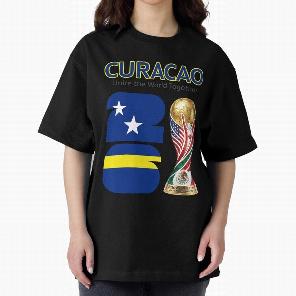 World Cup 2026, IMG 028, CURACAO 001 Classic T-Shirt Celebrate Global Passion for Global Football Passion for FIFA World Cup 2026 Group Stage, Celebrating CR7 and Messi, France and Portugal, Football Festival Excitement, Trophy Ambitions, Country
