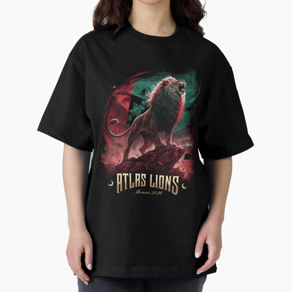 Morocco - The Atlas Lions Classic T-Shirt Back the Journey through the FIFA World Cup 2026 USA Canada Mexico Journey through Cristiano Ronaldo, Haaland and CR7 Highlights, Argentina and Brazil Pride, Soccer Culture, Superstar Moments, National Team