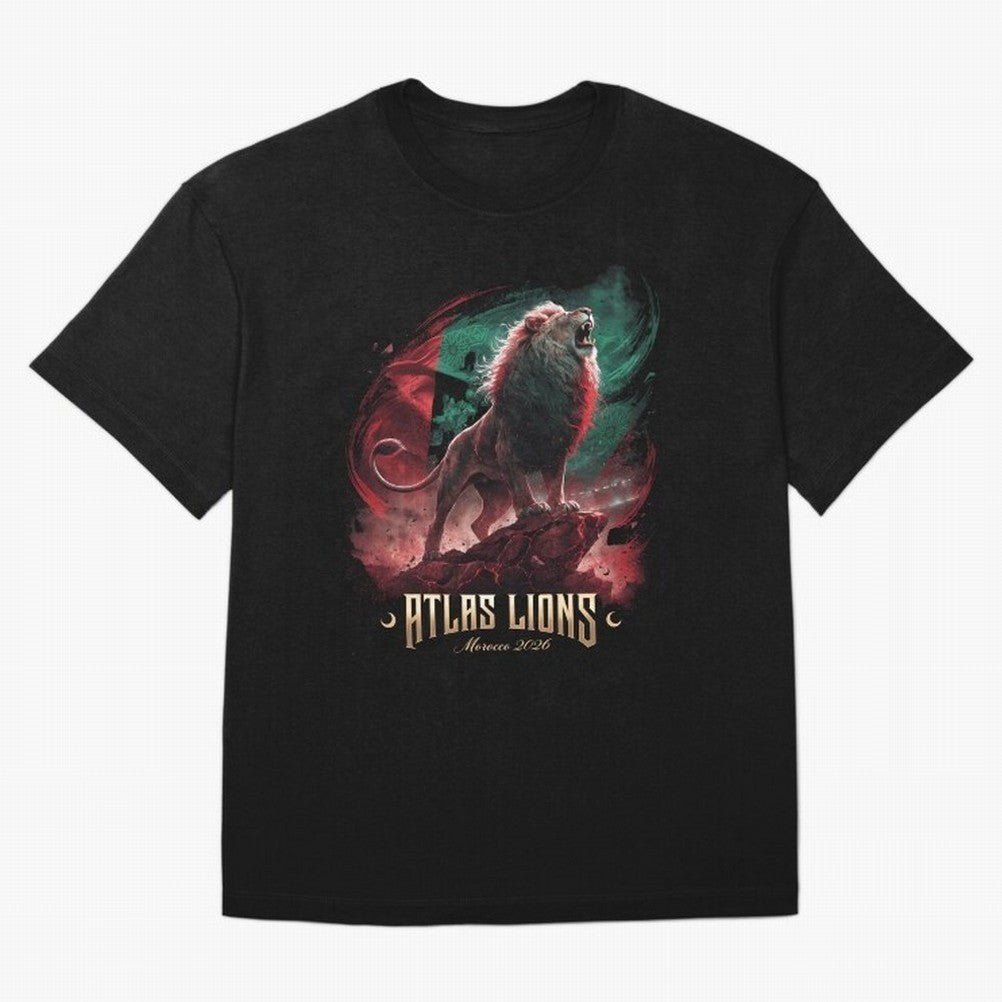 Morocco - The Atlas Lions Classic T-Shirt Back the Journey through the FIFA World Cup 2026 USA Canada Mexico Journey through Cristiano Ronaldo, Haaland and CR7 Highlights, Argentina and Brazil Pride, Soccer Culture, Superstar Moments, National Team