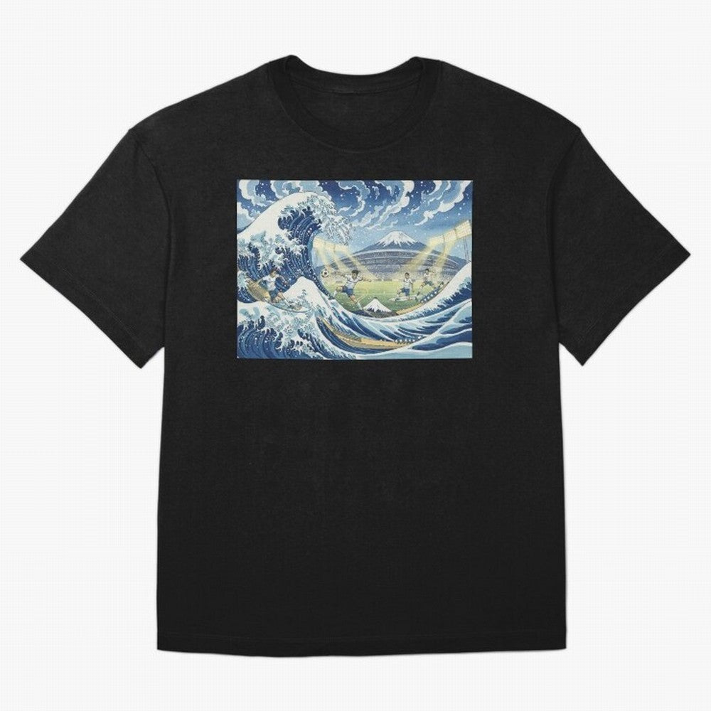 Soccer Players in Hokusai Waves Japan Classic T-Shirt Show Fan Pride Across FIFA World Cup 2026 Group Stage for Fans of Cristiano Ronaldo, Haaland and CR7 and Germany, Bringing Stadium Chants, National Pride, Trophy Dreams and Unforgettable