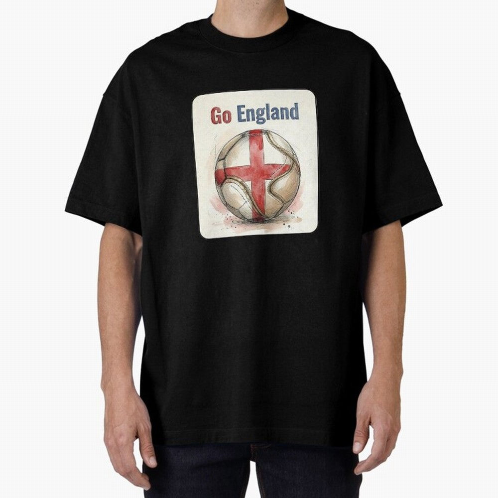 Go England Soccer Ball Flag | English Football Fan Graphic Tee Classic T-Shirt Celebrate National Team Dreams in Match Day Hype around FIFA World Cup 2026 Group Stage, Messi and Cristiano Ronaldo, England, France and Netherlands, Football History,