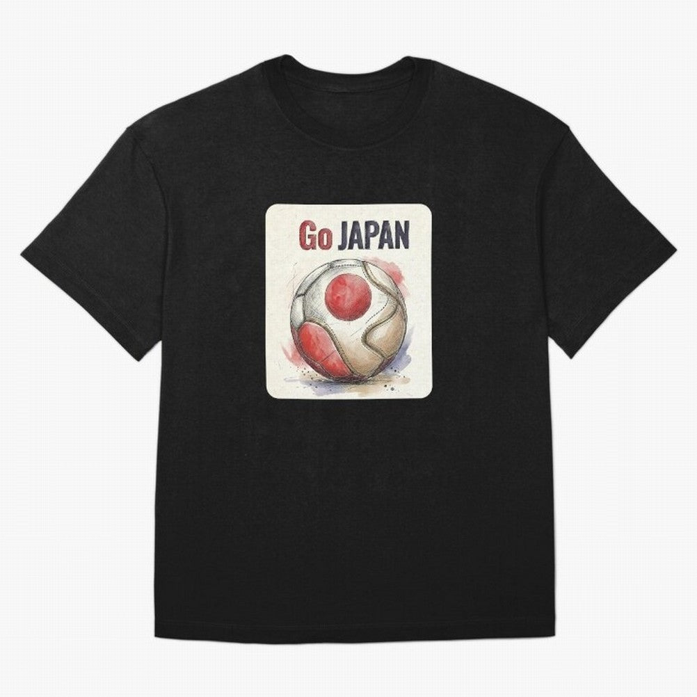 Go Japan Soccer Ball Flag | Japanese Football Fan Graphic Tee Classic T-Shirt Bring Home Global Football Passion for FIFA World Cup 2026, Connected to Haaland, Portugal, Spain and Germany, Retro Football Energy, Iconic Rivalries, Trophy Chase Drama