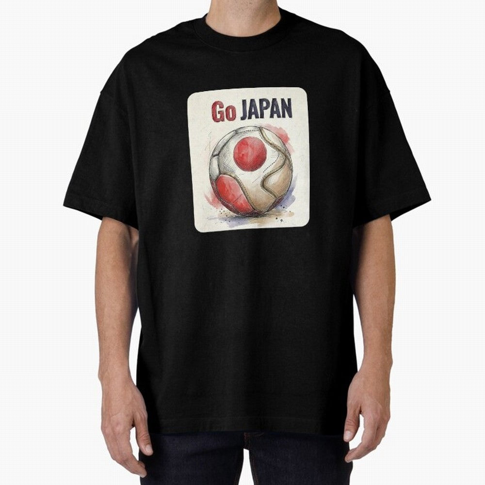Go Japan Soccer Ball Flag | Japanese Football Fan Graphic Tee Classic T-Shirt Bring Home Global Football Passion for FIFA World Cup 2026, Connected to Haaland, Portugal, Spain and Germany, Retro Football Energy, Iconic Rivalries, Trophy Chase Drama