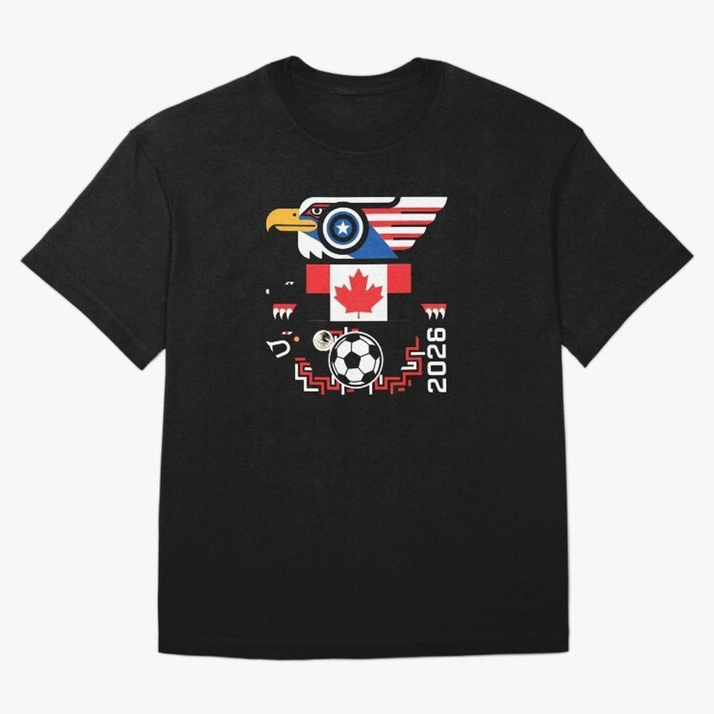 North America Spirit Cup 2026 T-Shirt_82734510 Classic T-Shirt Show Up for the Glory of FIFA World Cup 2026 USA Canada Mexico Connected to Messi, Neymar and Mbappe, Spain and Netherlands Energy, Classic Soccer Heritage, Championship Pressure, Fan