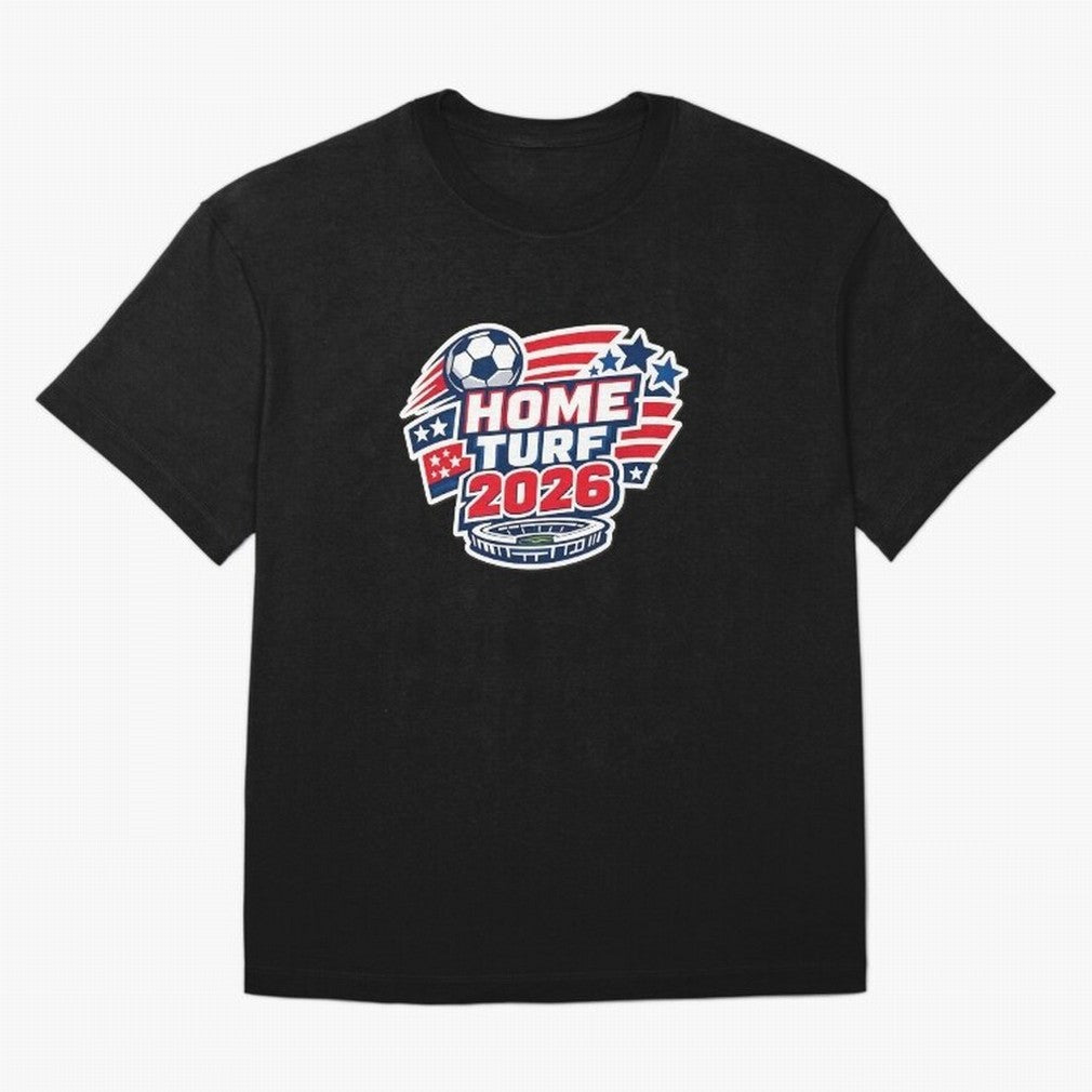 USA FIFA WORLD CUP 2026 ¨C Home Turf Soccer Style Classic T-Shirt Show Your Stadium Side during Match Day Hype around FIFA World Cup 2026 USA Canada Mexico, Messi and Cristiano Ronaldo, Brazil, Football Festival Excitement, Trophy Ambitions,