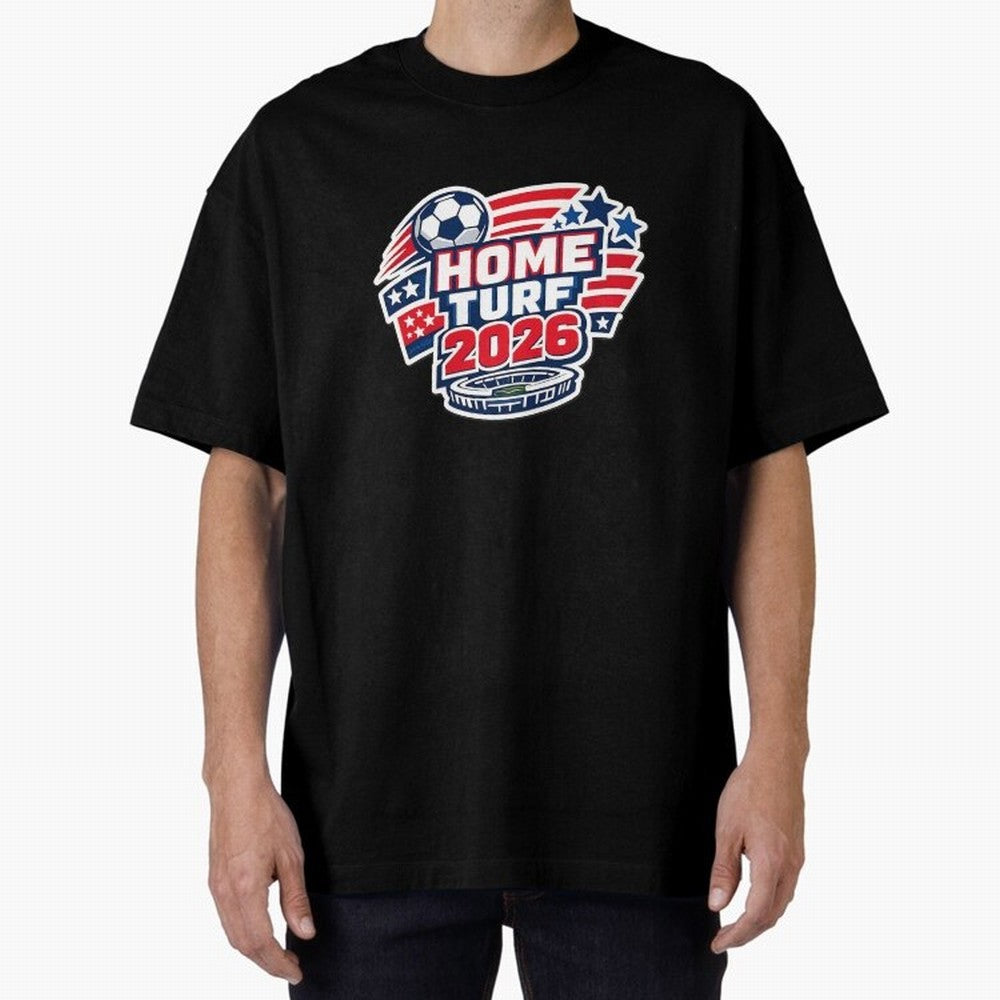 USA FIFA WORLD CUP 2026 ¨C Home Turf Soccer Style Classic T-Shirt Show Your Stadium Side during Match Day Hype around FIFA World Cup 2026 USA Canada Mexico, Messi and Cristiano Ronaldo, Brazil, Football Festival Excitement, Trophy Ambitions,