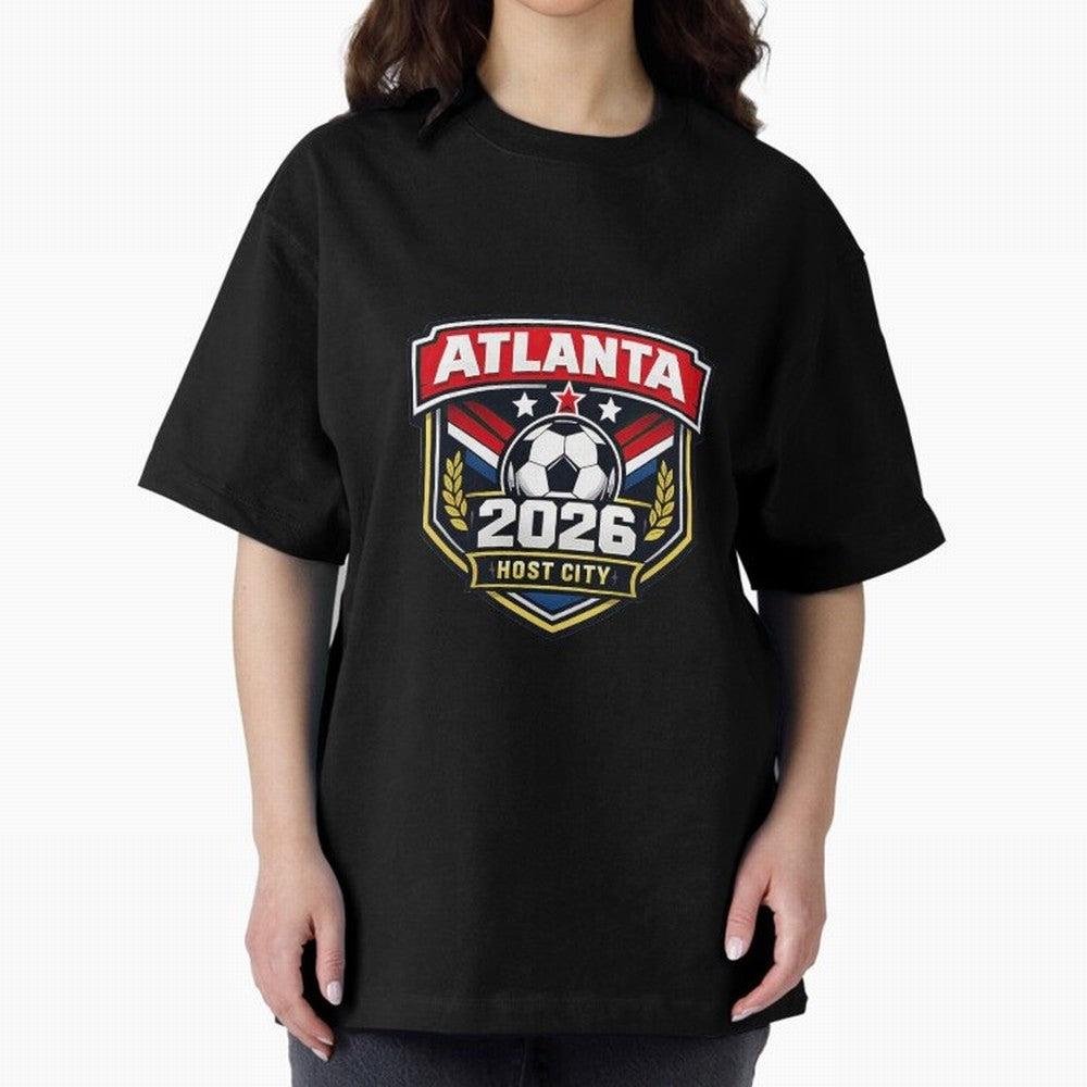 Global Cup 2026 Host City Badge Atlanta Classic T-Shirt Show Championship Spirit for FIFA World Cup 2026 Group Stage Built around CR7 and Messi, Argentina Energy, Stadium Chants, National Pride, Trophy Dreams and Unforgettable Football Memories;