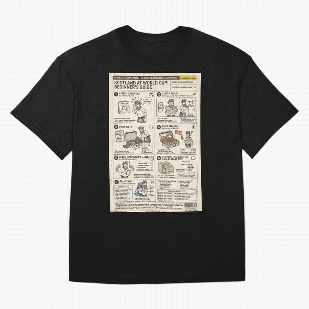 Scotland's Beginners Guide To The World Cup Classic T-Shirt Support Your Favorite Stars during FIFA World Cup 2026 USA Canada Mexico for Fans of Neymar and Portugal, Spain and Germany, Bringing Soccer Culture, Superstar Moments, National Team