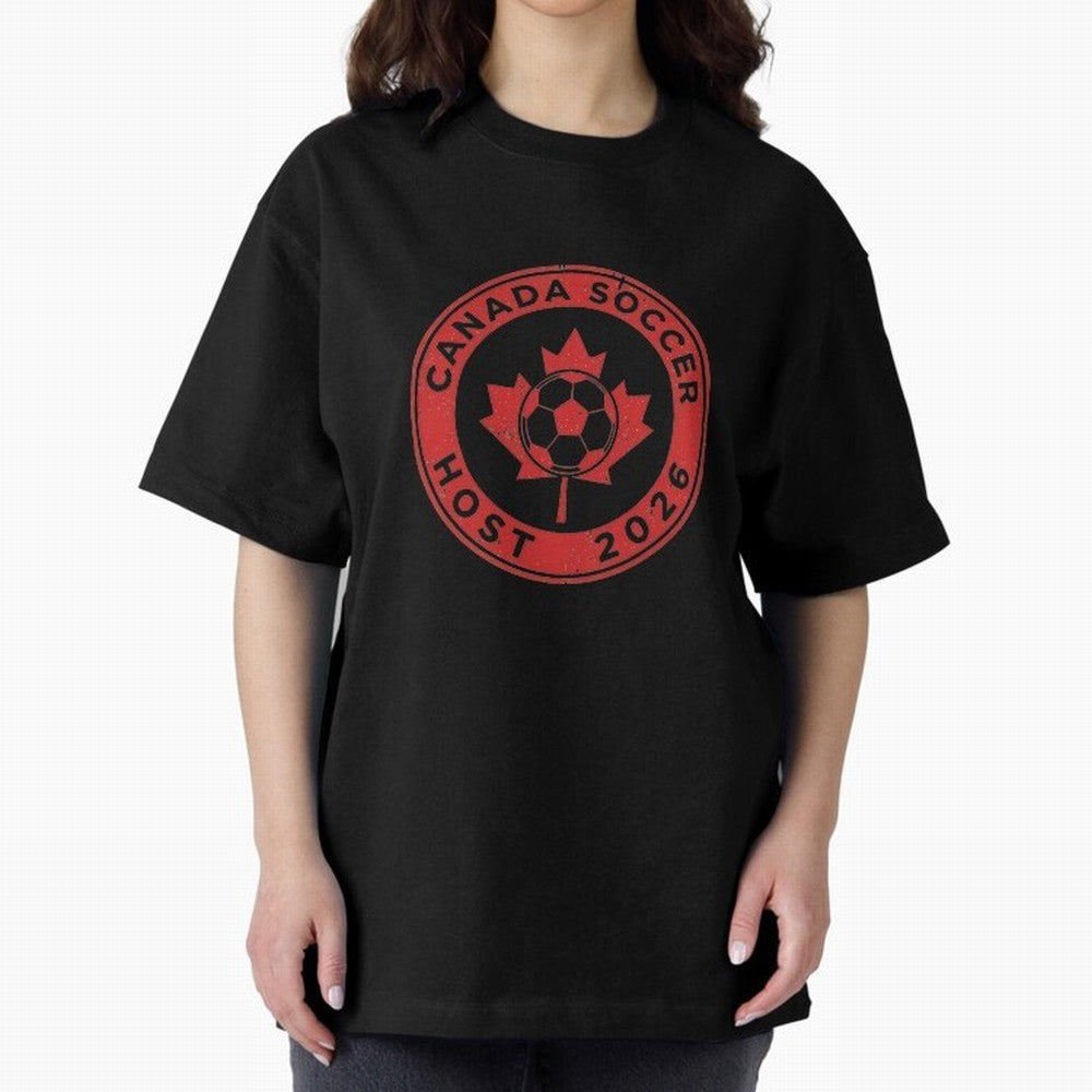 Canada Soccer Host 2026 Emblem Design T-Shirt_83133385 Classic T-Shirt Support the Legends of FIFA World Cup 2026 USA Canada Mexico for Fans of Messi, CR7 and Mbappe and Spain, Bringing Tournament Hype, Historic Matchups, Family Viewing Parties and