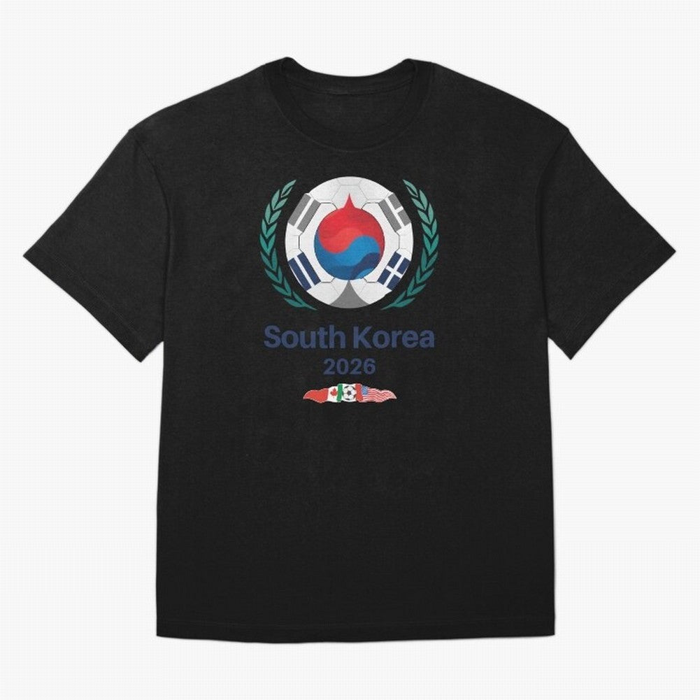 South Korea 2026 Classic T-Shirt Stand with FIFA World Cup 2026 Group Stage Centered on Haaland, France Energy, Match Day Excitement, Supporter Culture, Golden Goals and Global Football Passion; Ideal for Fans Who Follow Messi, Cristiano Ronaldo,