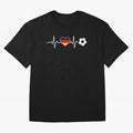 Germany Football Heartbeat | Deutschland Soccer Fan EKG Classic T-Shirt Elevate the FIFA World Cup 2026 Group Stage Journey through Messi and Cristiano Ronaldo Highlights, Spain Pride, Vintage Soccer Flavor, Modern Football Stars, National Flags