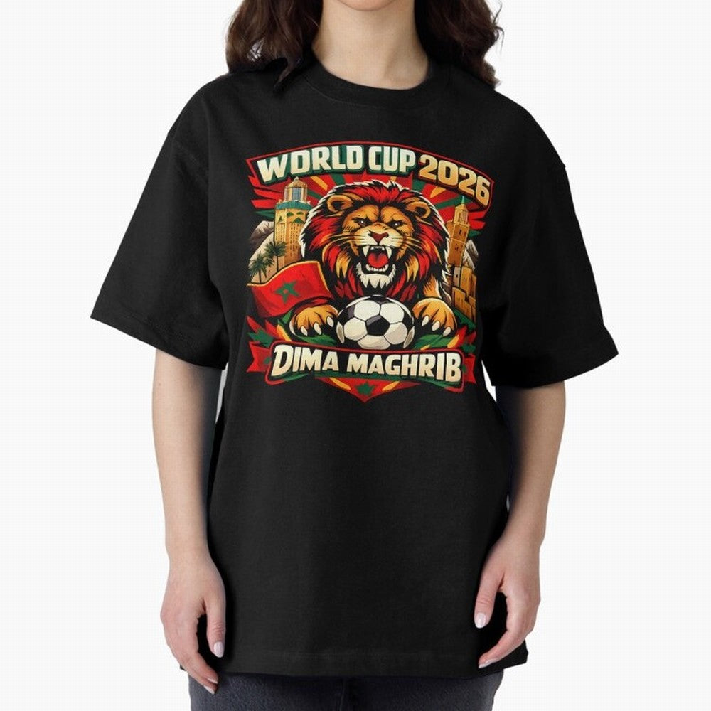 World Cup 2026, Dima Maghrib, June 13, 2026, We Are Morocco, Go Morocco, Morocco vs Brazil, Morocco World Cup 2026, World Morocco, Maghrib Classic T-Shirt Carry FIFA World Cup 2026 Filled with Cristiano Ronaldo, Portugal, Spain and Germany Energy,