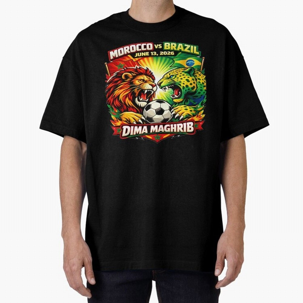World Cup 2026, Dima Maghrib, June 13, 2026, We Are Morocco, Go Morocco, Morocco vs Brazil, Morocco World Cup 2026, World Morocco, Maghrib Classic T-Shirt Represent Fans Who Live for Match Day Hype around FIFA World Cup 2026 Group Stage, Mbappe,