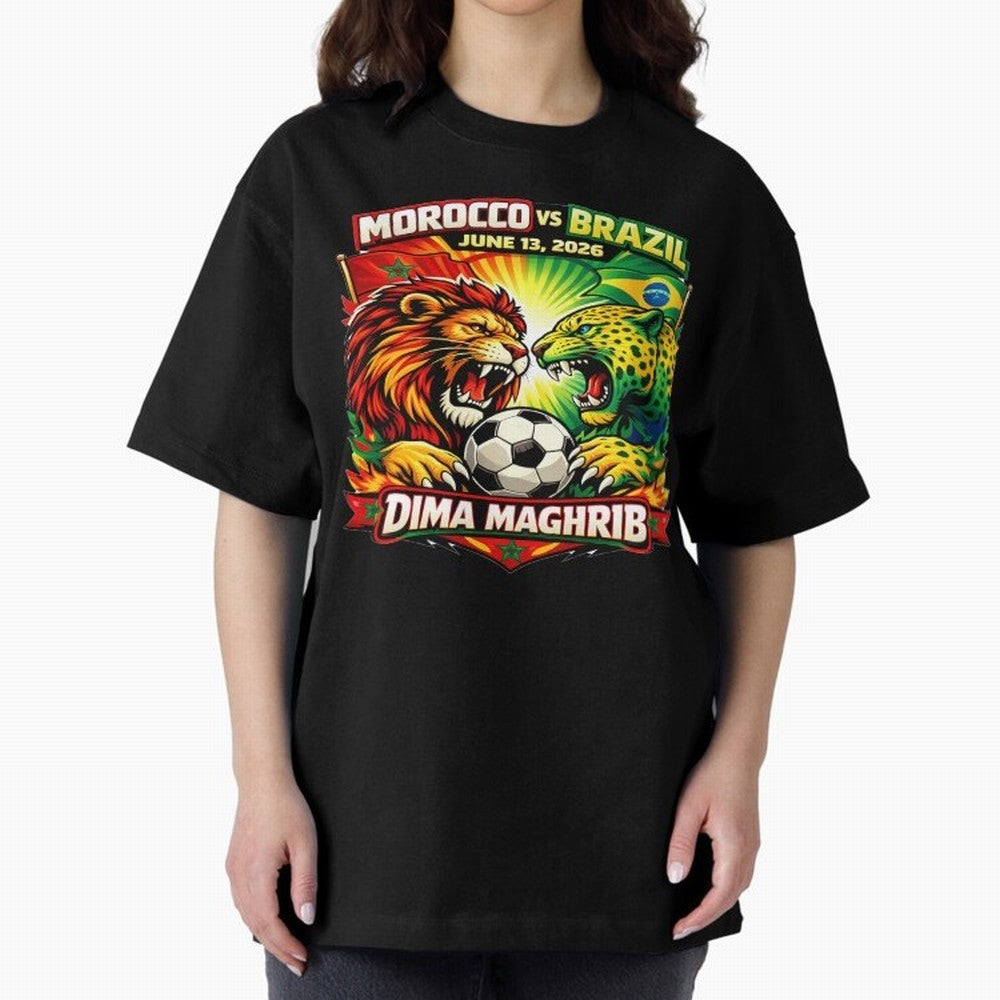 World Cup 2026, Dima Maghrib, June 13, 2026, We Are Morocco, Go Morocco, Morocco vs Brazil, Morocco World Cup 2026, World Morocco, Maghrib Classic T-Shirt Represent Fans Who Live for Match Day Hype around FIFA World Cup 2026 Group Stage, Mbappe,