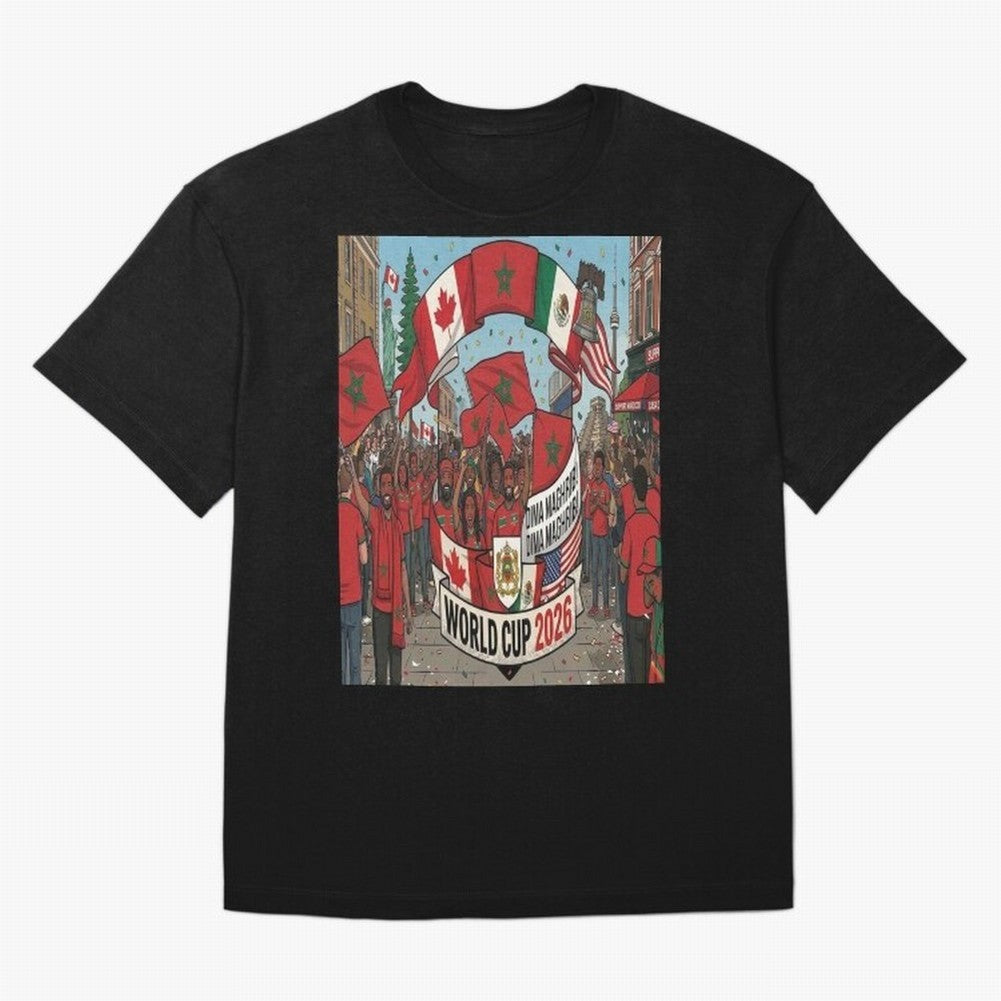 Morocco World Cup 2026 Classic T-Shirt Support Your Favorite Stars during FIFA World Cup 2026 USA Canada Mexico for Fans of Mbappe and Brazil, Portugal and Argentina, Bringing Stadium Chants, National Pride, Trophy Dreams and Unforgettable Football