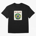 Go Brazil Soccer Ball Flag | Brazilian Football Fan Graphic Tee Classic T-Shirt Mark FIFA World Cup 2026 USA Canada Mexico Celebrating Mbappe and Neymar, England, France and Netherlands Energy, Sports Nostalgia, International Competition, Famous