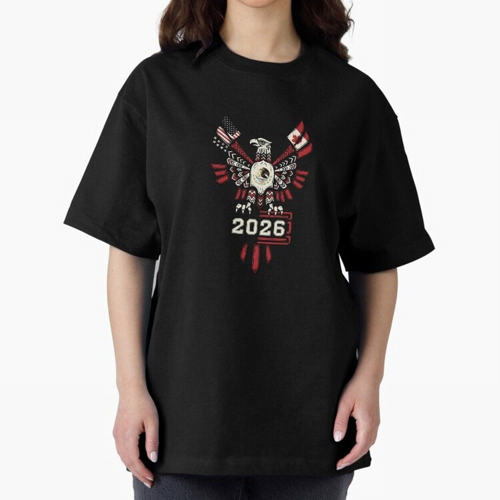 Rise of the North Eagle - Soccer Team Spirit 2026 T-Shirt_82784061 Classic T-Shirt Bring World Football Passion into FIFA World Cup 2026 Group Stage Spirit, Capturing England, France and Netherlands, Neymar, Haaland and Cristiano Ronaldo, Soccer