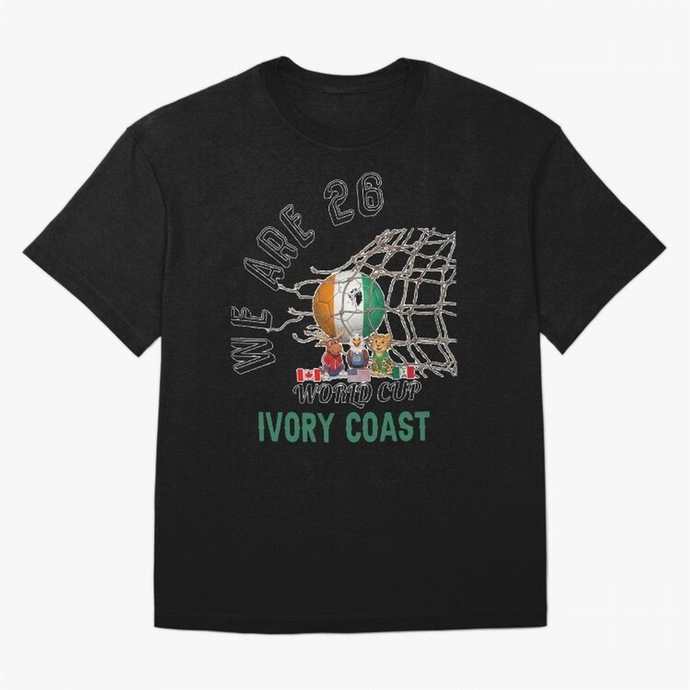 World cup 26 - Ivory Coast Classic T-Shirt Make Every Match About FIFA World Cup 2026 Group Stage for Fans of Cristiano Ronaldo and Argentina, France and Brazil, Bringing Champion Mindset, Group Stage Buzz, Knockout Tension and Passionate Fan