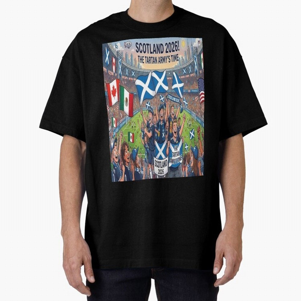 Scotland World Cup 2026 - Stadium Classic T-Shirt Stand Out with Spirit from FIFA World Cup 2026 Group Stage for Fans of CR7 and Messi and Netherlands, Bringing Supporter Pride, Iconic Celebrations, Legendary Names and Global Match Day Energy; Made