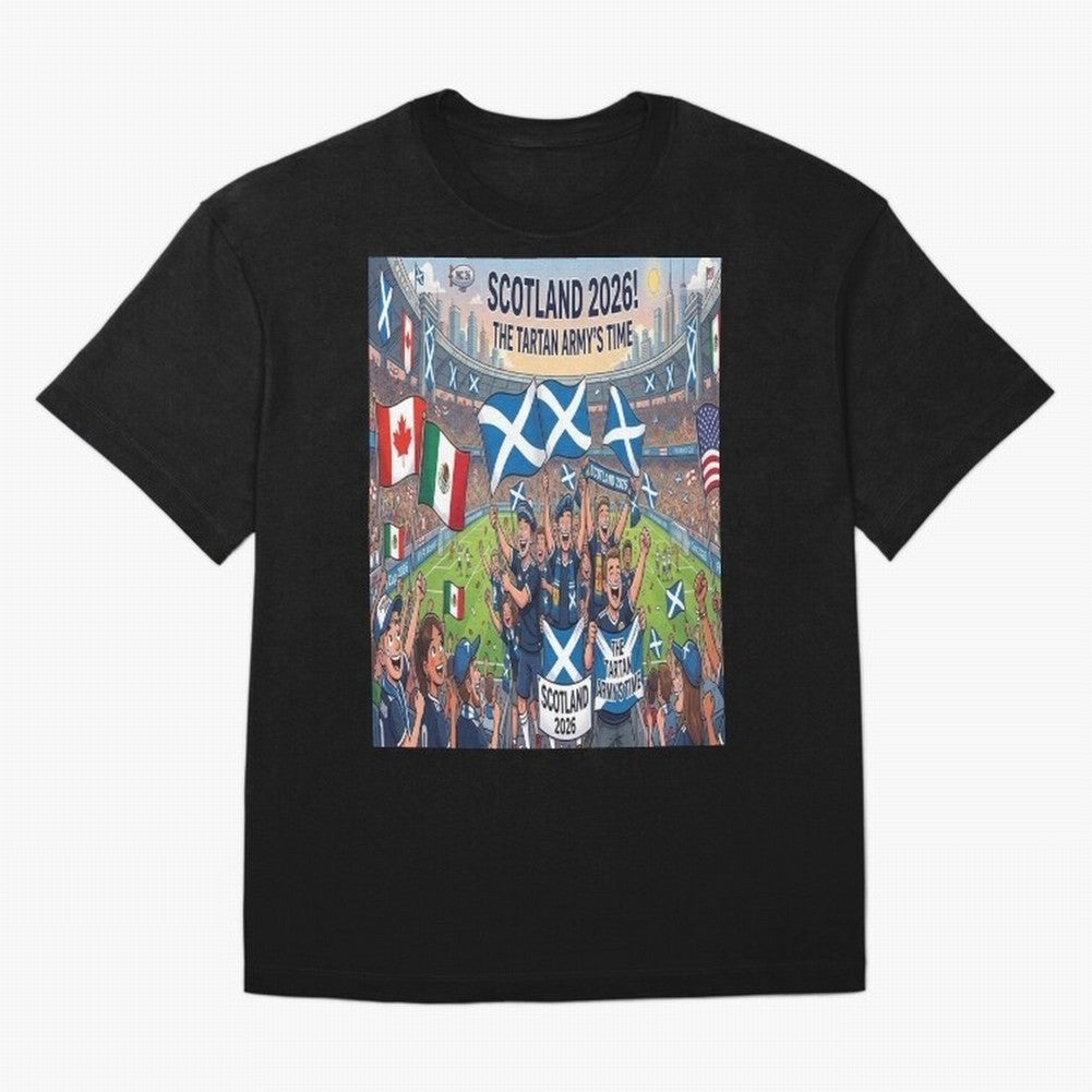 Scotland World Cup 2026 - Stadium Classic T-Shirt Stand Out with Spirit from FIFA World Cup 2026 Group Stage for Fans of CR7 and Messi and Netherlands, Bringing Supporter Pride, Iconic Celebrations, Legendary Names and Global Match Day Energy; Made