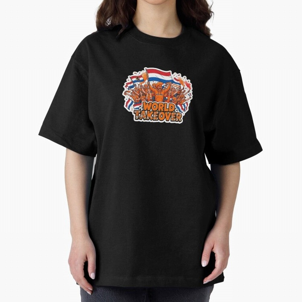 Netherlands Soccer Fans Orange Power Sticker 2026 Football Supporters Classic T-Shirt Honor the Football Icons of FIFA World Cup 2026 USA Canada Mexico Spirit, Connected to Portugal, Spain and Germany, Mbappe and Neymar, Football Festival