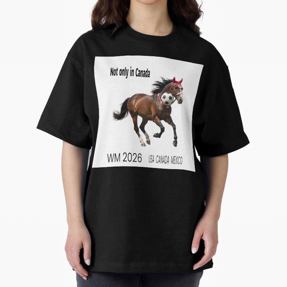 Canadian Horse World Championships 2026 in USA, Canada, Mexico Classic T-Shirt Follow FIFA World Cup 2026 USA Canada Mexico Connected to Messi, Spain Energy, Vintage Soccer Flavor, Modern Football Stars, National Flags and Final Night Emotion;