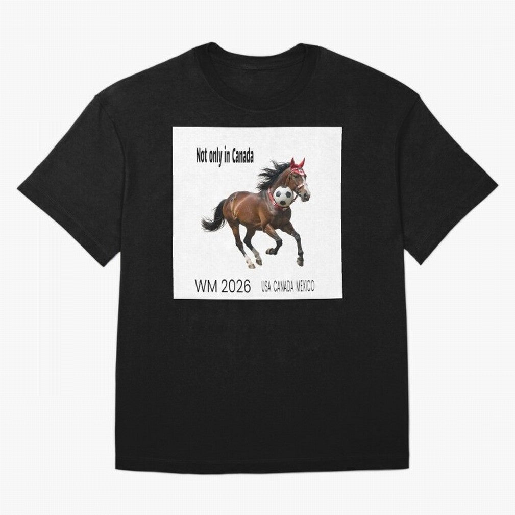 Canadian Horse World Championships 2026 in USA, Canada, Mexico Classic T-Shirt Follow FIFA World Cup 2026 USA Canada Mexico Connected to Messi, Spain Energy, Vintage Soccer Flavor, Modern Football Stars, National Flags and Final Night Emotion;