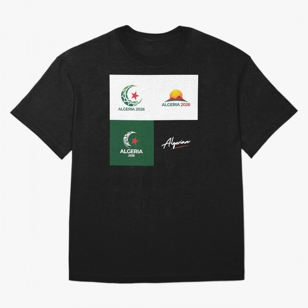 Algeria WC 2026 Classic T-Shirt Stand Out with Spirit from Global Football Passion for FIFA World Cup 2026, Inspired by Haaland, Brazil, Match Day Excitement, Supporter Culture, Golden Goals and Global Football Passion; Perfect for People Who Love