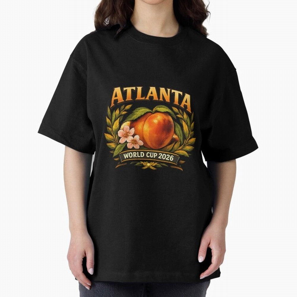 Atlanta 2026 World Cup Host City ¡ª Georgia Peach Laurel Wreath Classic T-Shirt Discover FIFA World Cup 2026 Spirit, Driven by Spain, Messi, Supporter Pride, Iconic Celebrations, Legendary Names and Global Match Day Energy; Ideal for Fans Who