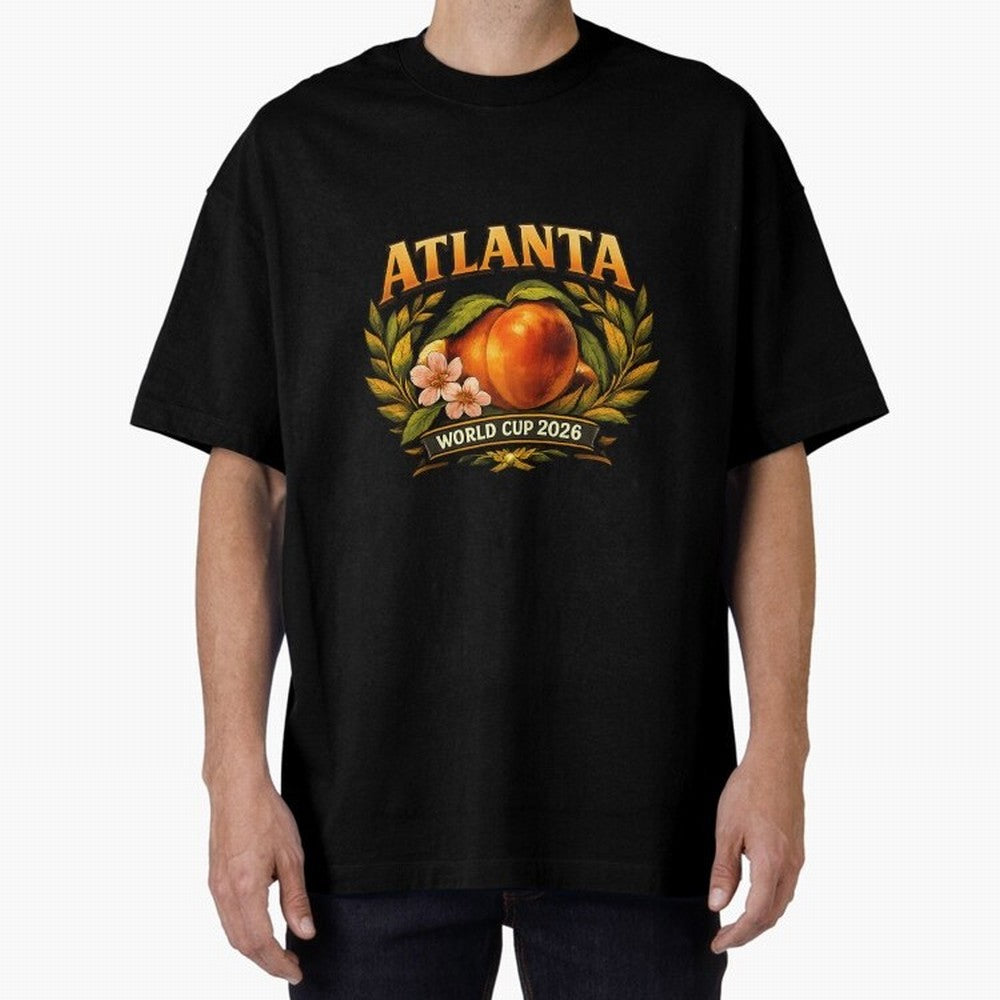 Atlanta 2026 World Cup Host City ¡ª Georgia Peach Laurel Wreath Classic T-Shirt Discover FIFA World Cup 2026 Spirit, Driven by Spain, Messi, Supporter Pride, Iconic Celebrations, Legendary Names and Global Match Day Energy; Ideal for Fans Who