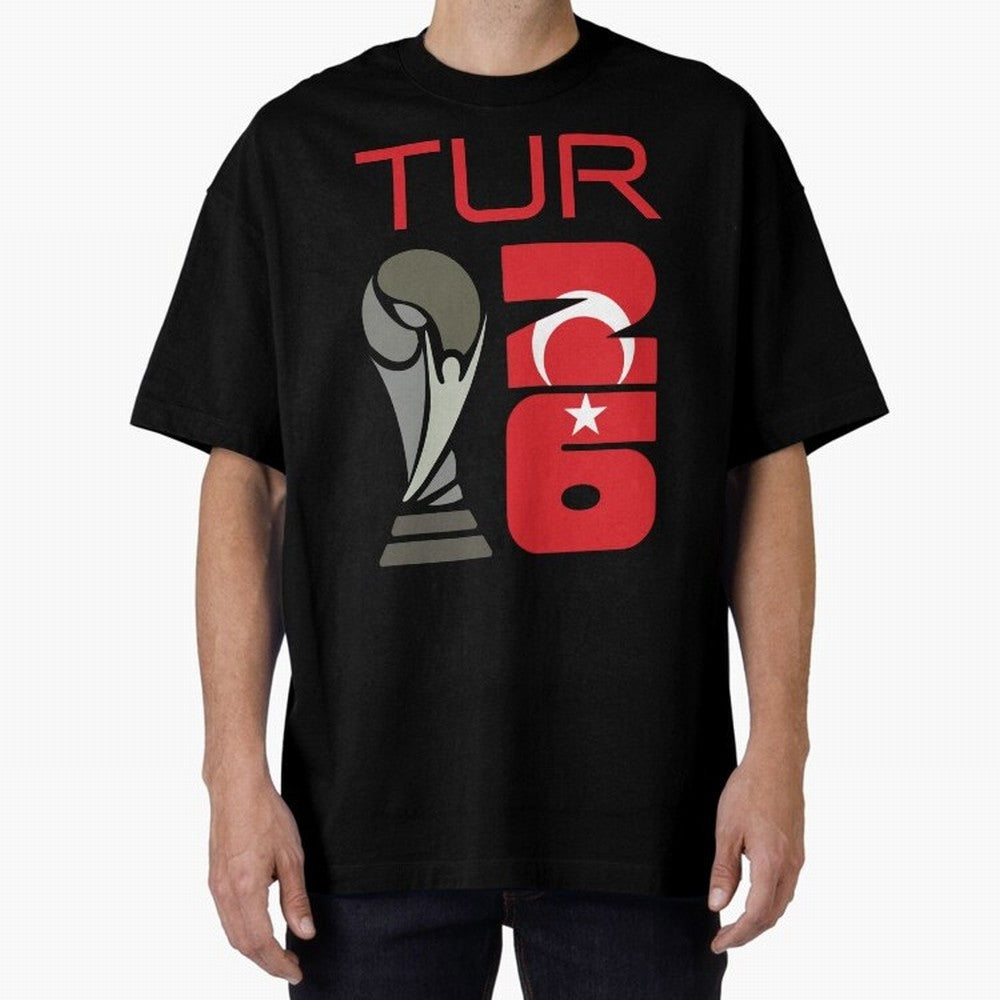 Turkey 2026 Soccer World Cup Trophy Turkish Flag Design Classic T-Shirt Celebrate Global Passion for the FIFA World Cup 2026 Journey through CR7 Highlights, Argentina, France and Brazil Pride, Championship Spirit, Famous Goals, Roaring Crowds and