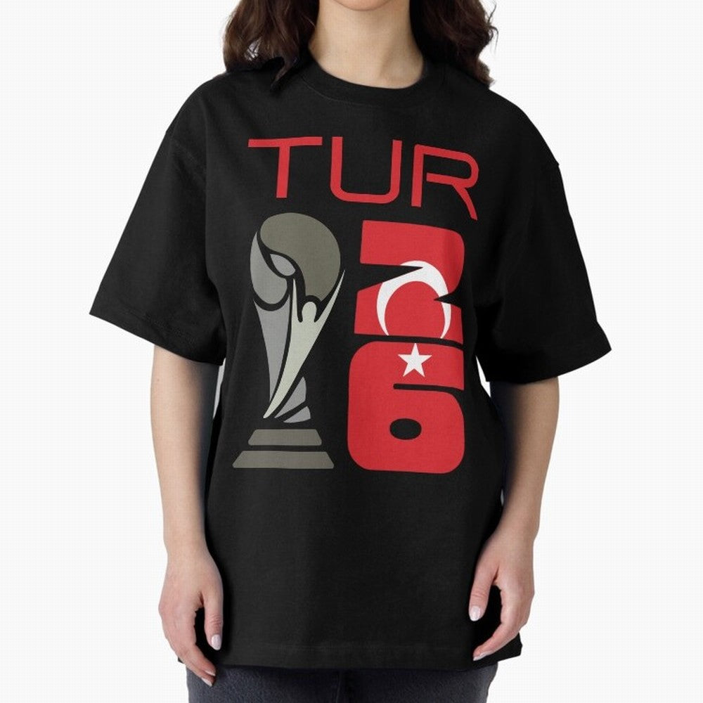 Turkey 2026 Soccer World Cup Trophy Turkish Flag Design Classic T-Shirt Celebrate Global Passion for the FIFA World Cup 2026 Journey through CR7 Highlights, Argentina, France and Brazil Pride, Championship Spirit, Famous Goals, Roaring Crowds and