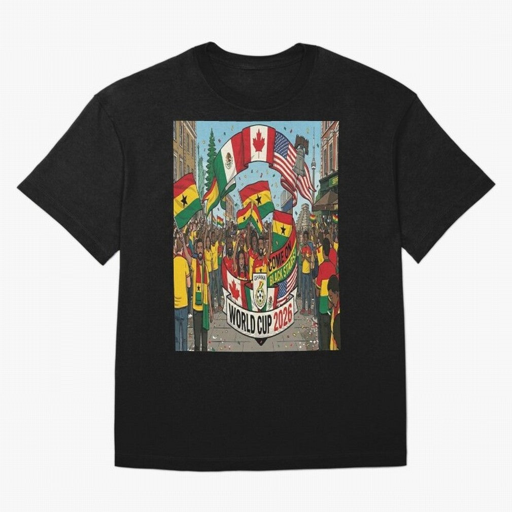 Ghana World Cup 2026 Classic T-Shirt Relive Legendary Nights from FIFA World Cup 2026 Group Stage Spirit, Connected to France and Portugal, Neymar, Supporter Pride, Iconic Celebrations, Legendary Names and Global Match Day Energy; Ideal for Fans