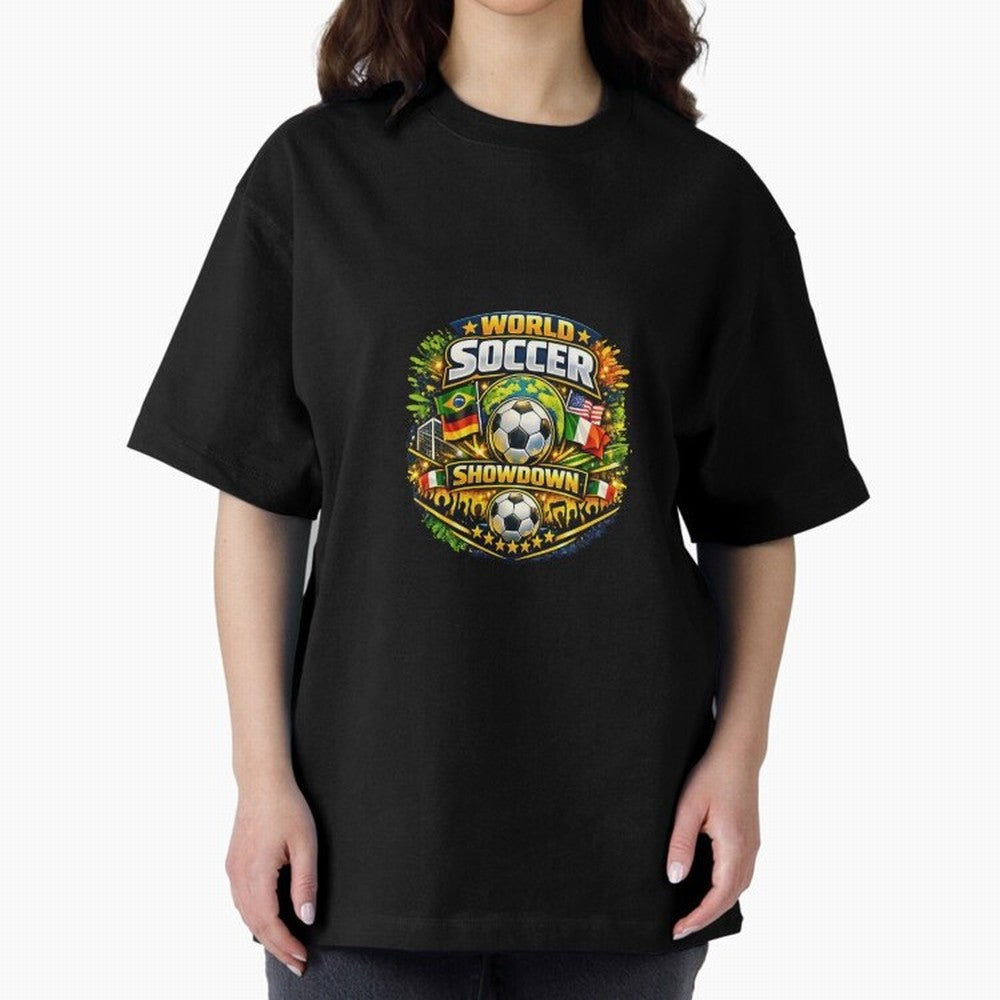 World Soccer Showdown Global Flags @ Fan Edition Classic T-Shirt Share FIFA World Cup 2026 Group Stage with CR7 and Messi, Portugal, Spain and Germany Energy, Soccer Culture, Superstar Moments, National Team Dreams and Competitive Fire; Made for