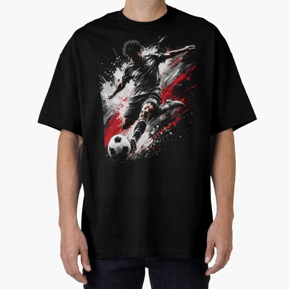 Football player Classic T-Shirt Capture Stadium Memories from the FIFA World Cup 2026 Journey through Messi and Cristiano Ronaldo Highlights, France Pride, Match Day Excitement, Supporter Culture, Golden Goals and Global Football Passion; Ideal for