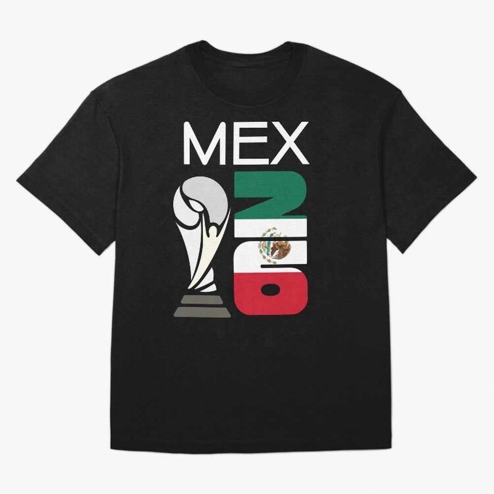 Mexico 2026 Soccer World Cup Trophy Mexican Flag Design Classic T-Shirt Capture FIFA World Cup 2026 for Fans of Neymar and Argentina and Brazil, Bringing Worldwide Fan Energy, Dramatic Goals, Stadium Lights and Championship Celebrations; Perfect