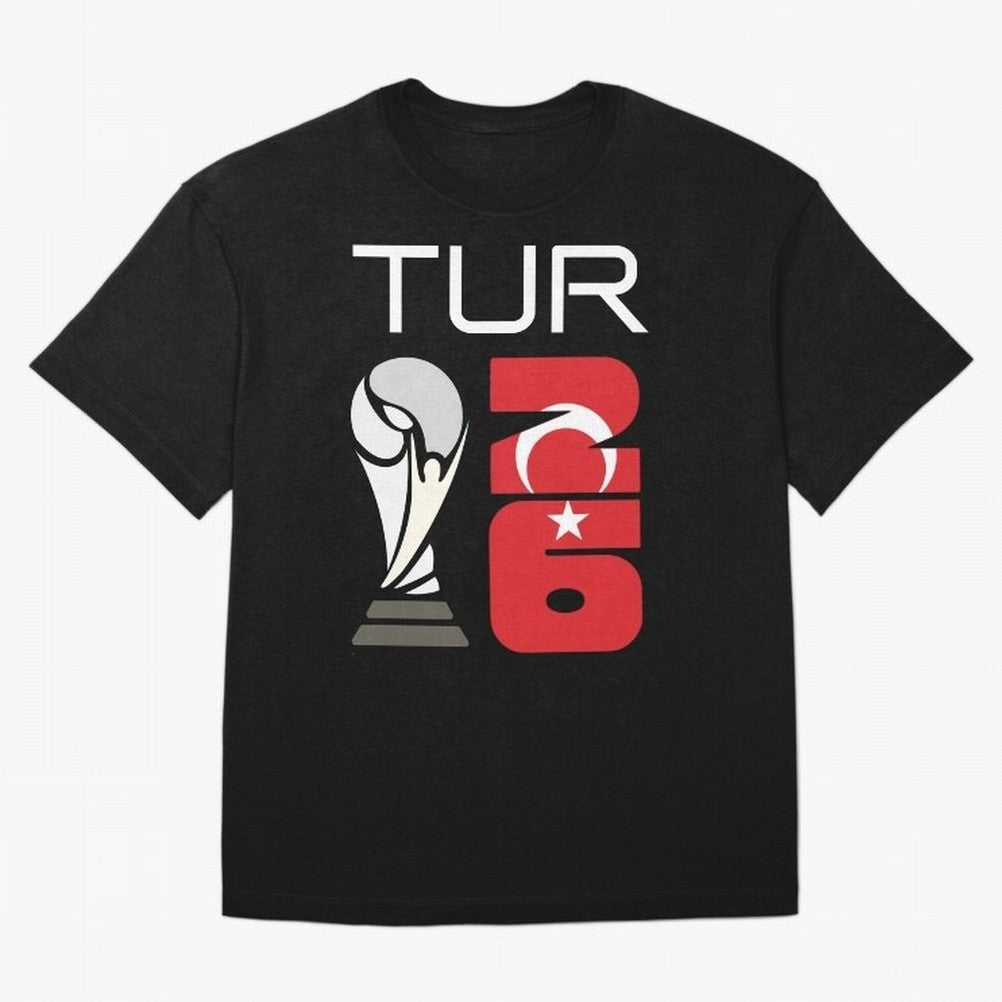 Turkey 2026 Soccer World Cup Trophy Turkish Flag Design Classic T-Shirt Bring Global Tournament Vibes to FIFA World Cup 2026 Group Stage for Fans of Messi, CR7 and Mbappe and France, Bringing Soccer Culture, Superstar Moments, National Team Dreams