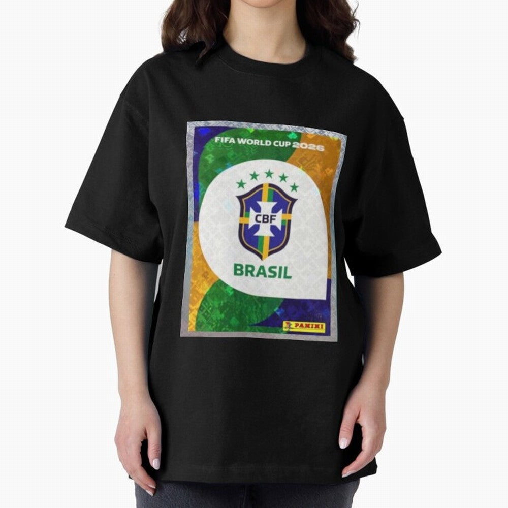 STICKER BRAZIL WORLD CUP 2026 Classic T-Shirt Showcase FIFA World Cup 2026 USA Canada Mexico for Fans of Neymar and Spain, Bringing Championship Spirit, Famous Goals, Roaring Crowds and International Football Unity; Created for Match Day Parties,