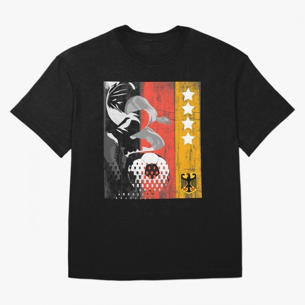 Fan Design Germany 2026 Classic T-Shirt Keep the Match Day Mood of FIFA World Cup 2026 USA Canada Mexico for Fans of Cristiano Ronaldo, Haaland and CR7 and England, France and Netherlands, Bringing Classic Soccer Heritage, Championship Pressure,