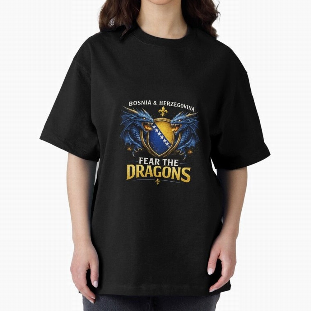 Fear the Dragons ¨C Bosnia Zmajevi Football Shirt | Bosnia & Herzegovina Fans Design Classic T-Shirt Join the Countdown to FIFA World Cup 2026 Group Stage Featuring Messi, Argentina and Brazil Energy, Supporter Pride, Iconic Celebrations, Legendary