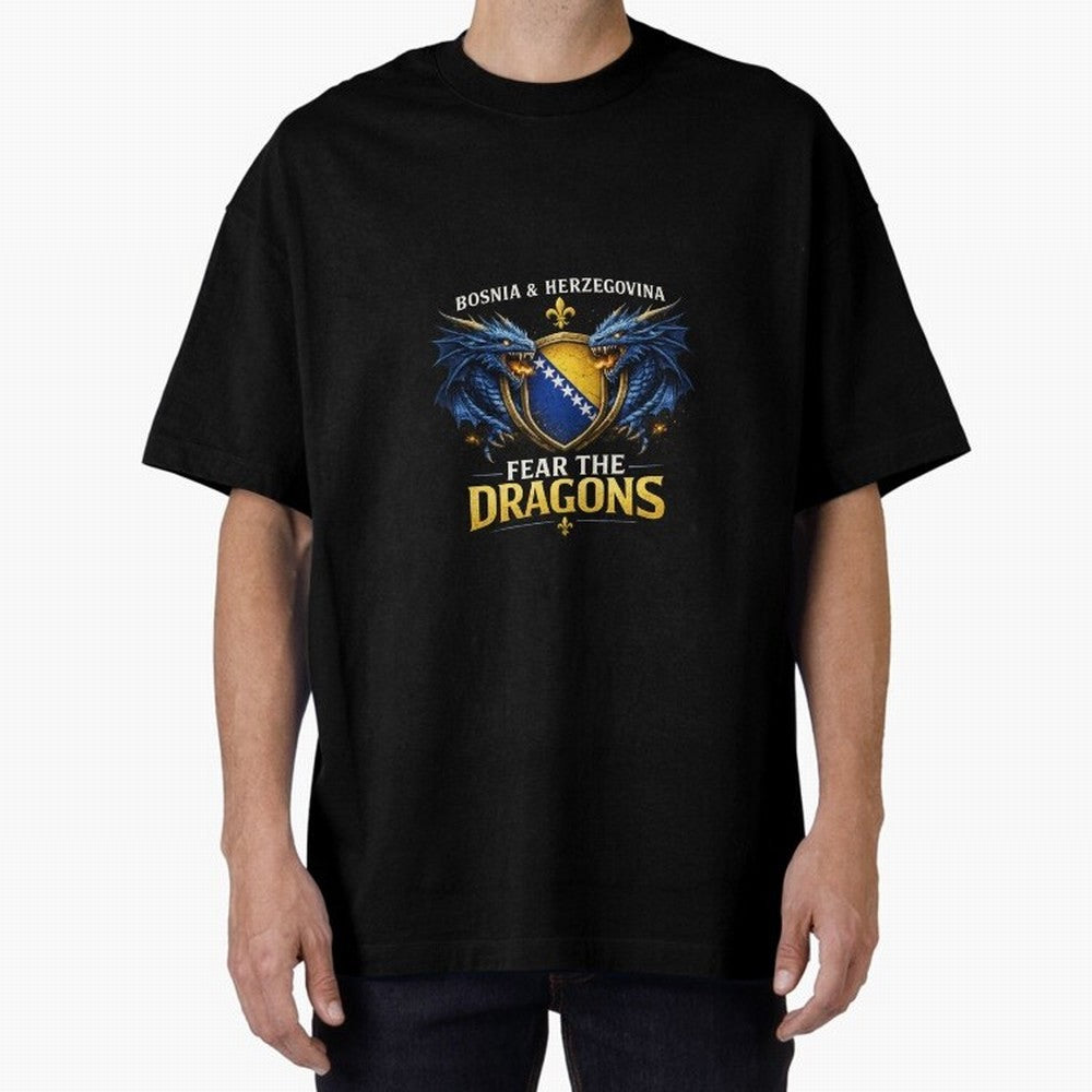Fear the Dragons ¨C Bosnia Zmajevi Football Shirt | Bosnia & Herzegovina Fans Design Classic T-Shirt Join the Countdown to FIFA World Cup 2026 Group Stage Featuring Messi, Argentina and Brazil Energy, Supporter Pride, Iconic Celebrations, Legendary