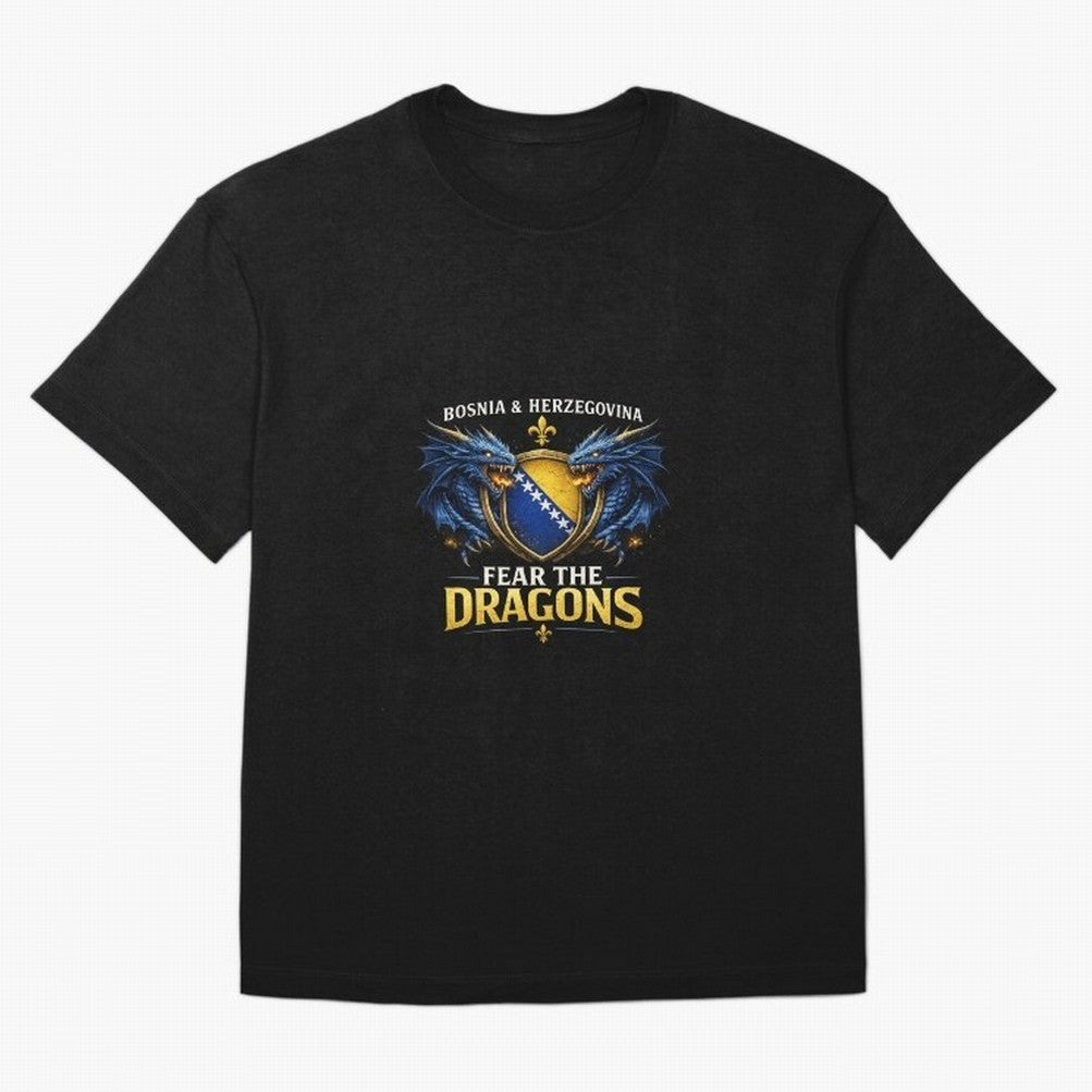 Fear the Dragons ¨C Bosnia Zmajevi Football Shirt | Bosnia & Herzegovina Fans Design Classic T-Shirt Join the Countdown to FIFA World Cup 2026 Group Stage Featuring Messi, Argentina and Brazil Energy, Supporter Pride, Iconic Celebrations, Legendary