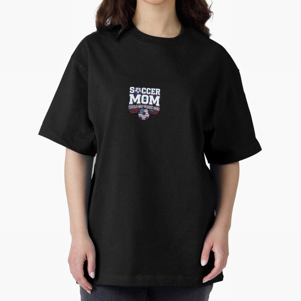 Soccer Mom World Cup Bold Text | 2026 Football Mom Classic T-Shirt Wear the Spirit of Global Football Passion for FIFA World Cup 2026, Driven by Mbappe, Germany, Championship Spirit, Famous Goals, Roaring Crowds and International Football Unity;