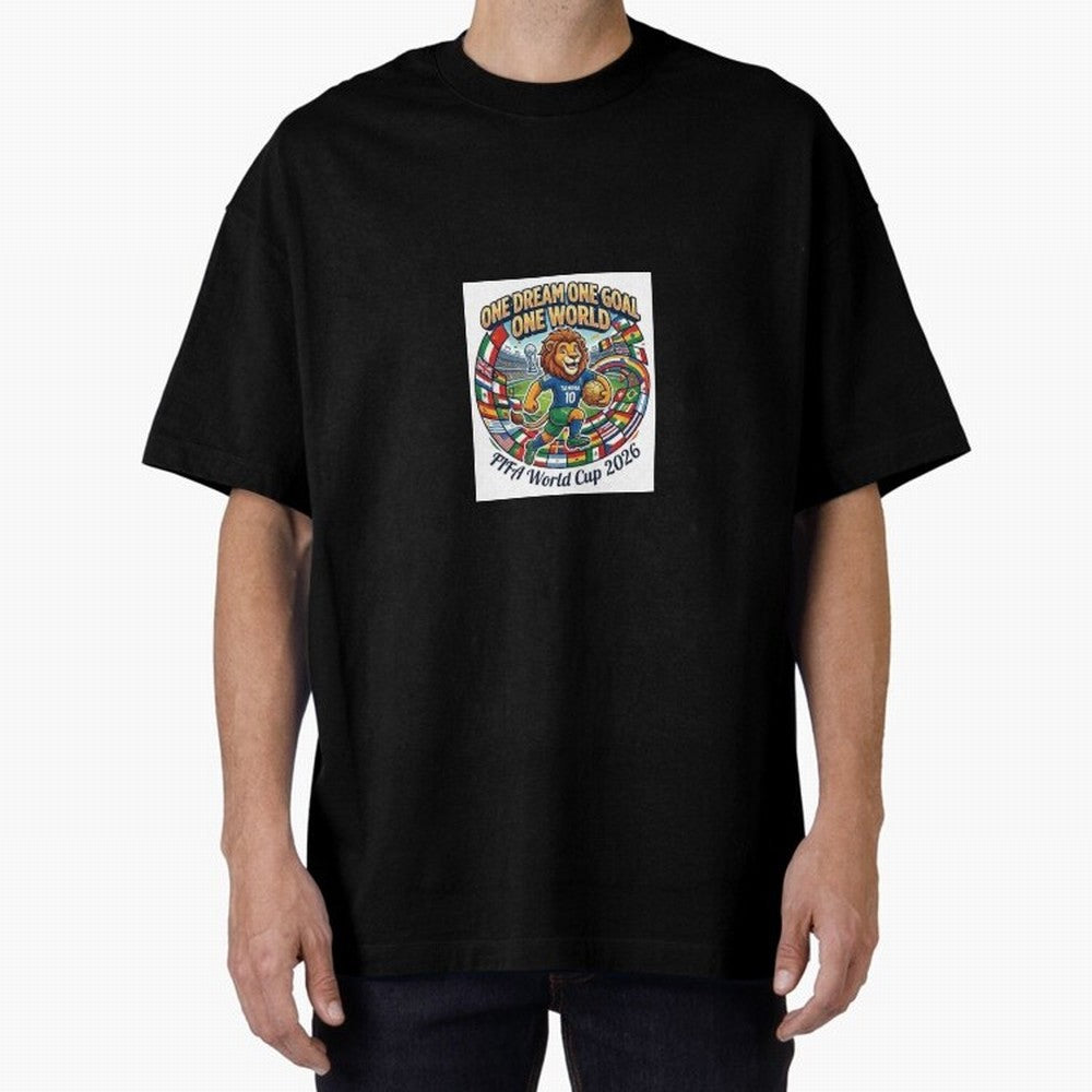 Celebrate the spirit of the world's greatest game with this vibrant mascot design! Featuring an energetic lion (Tamima) Classic T-Shirt Feel the Roar of Match Day Hype around FIFA World Cup 2026, Messi and Cristiano Ronaldo, France and Portugal,