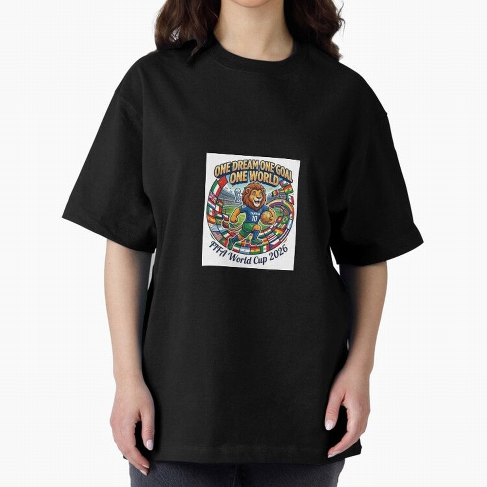 Celebrate the spirit of the world's greatest game with this vibrant mascot design! Featuring an energetic lion (Tamima) Classic T-Shirt Feel the Roar of Match Day Hype around FIFA World Cup 2026, Messi and Cristiano Ronaldo, France and Portugal,
